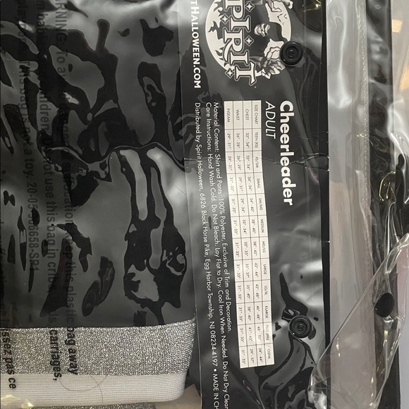 Spirit Red and Black Cheerleader Outfit - Picture 2 of 4